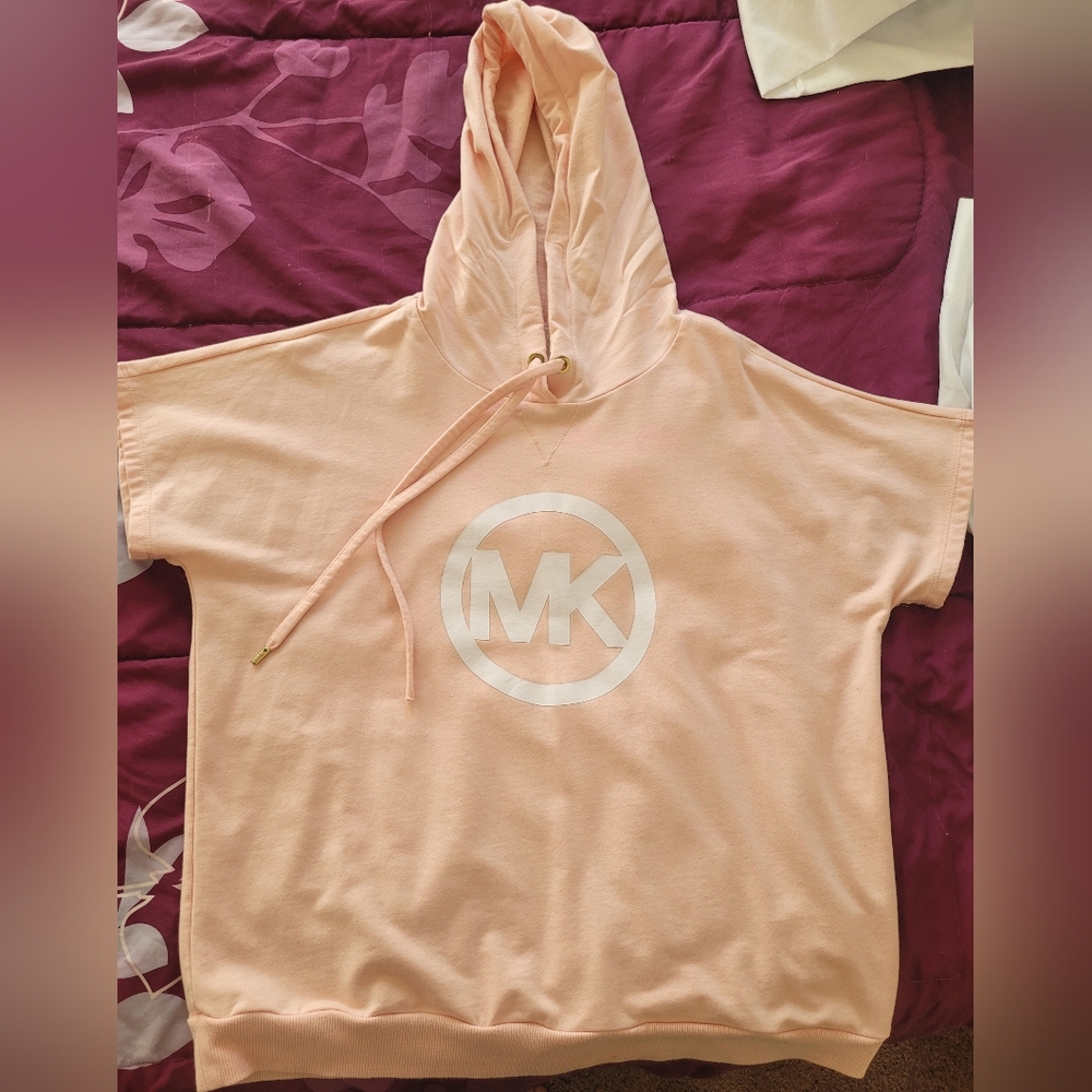 Michael Kors Light Pink Hoodie with Logo